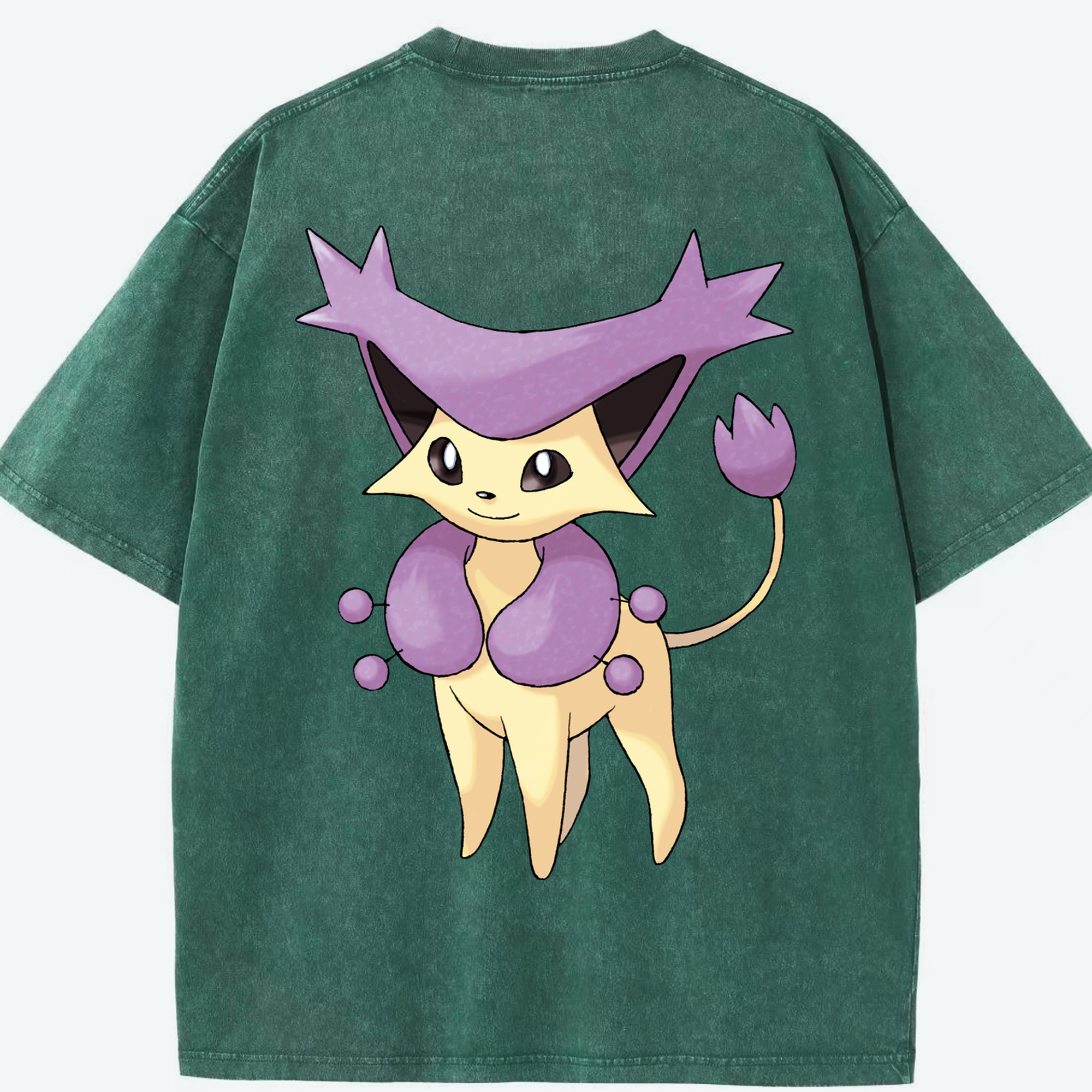（画像用） ポケットモンスター Pokémon 綿100% ヴィンテージ風 半袖Tシャツ（背面プリント）